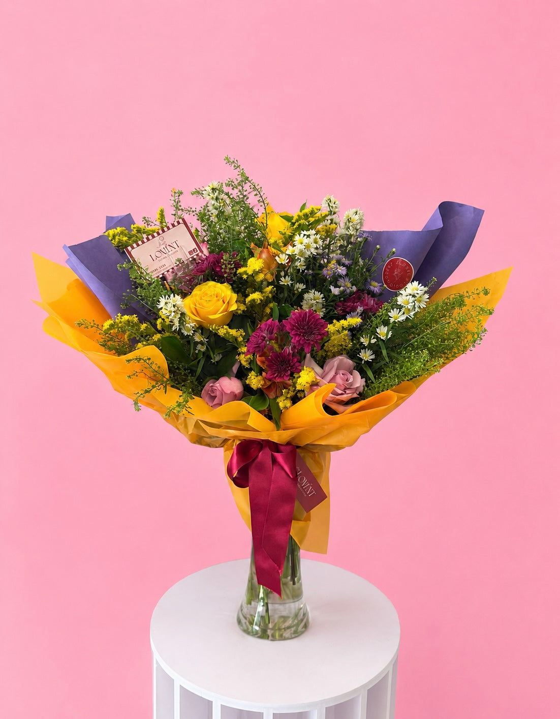 Oversize Signature Floral Vase