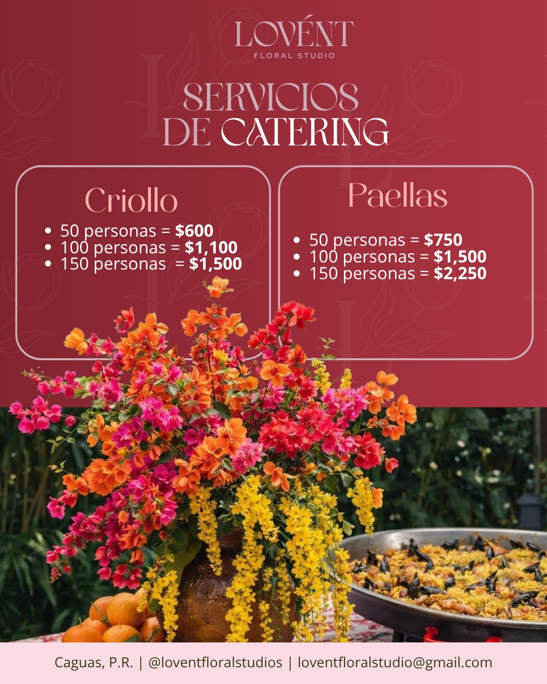 Lovent  Catering + Paellas en Vivo