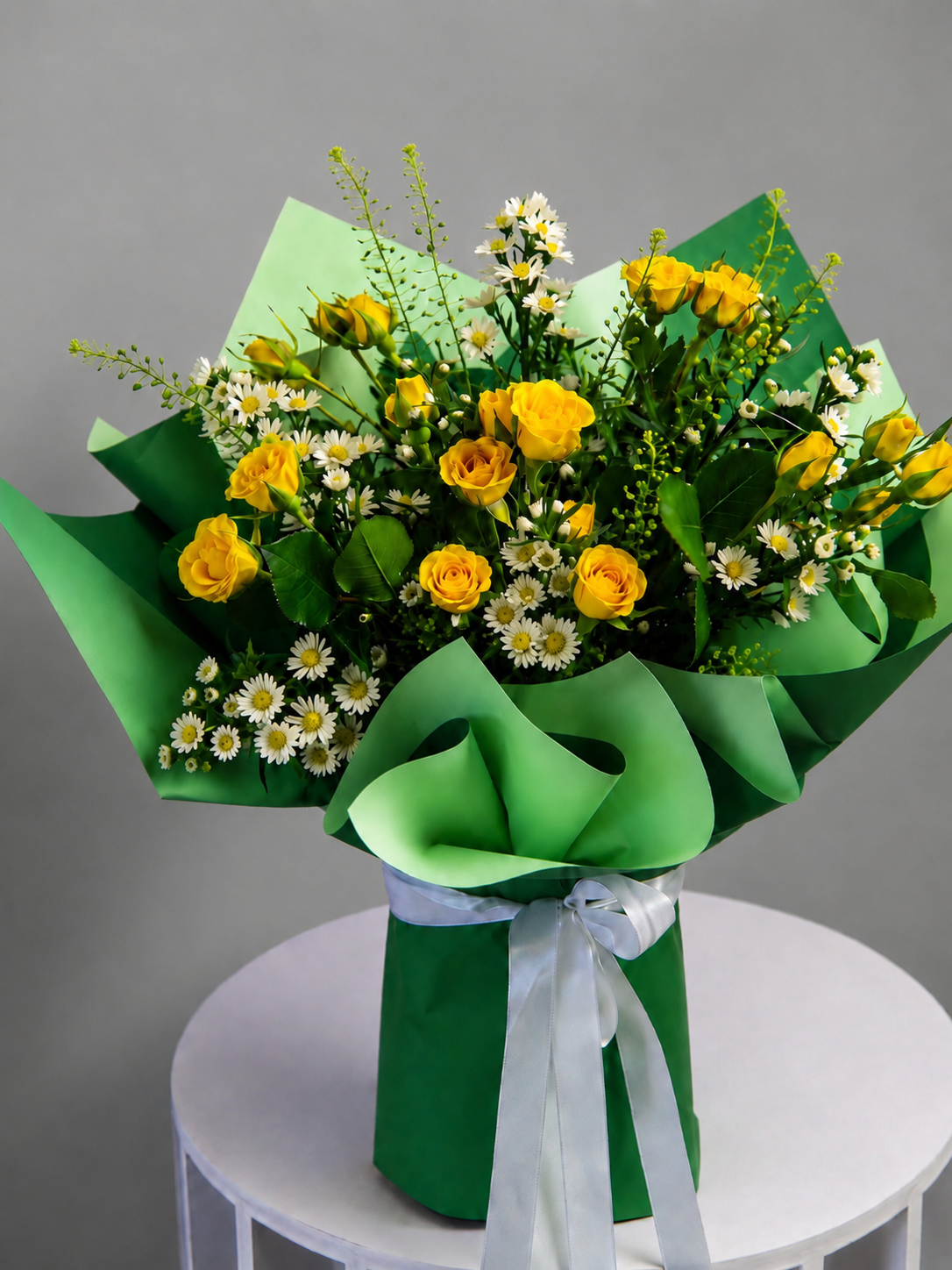 Bouquet Prive Yellow Rose and Daisy Bouquet