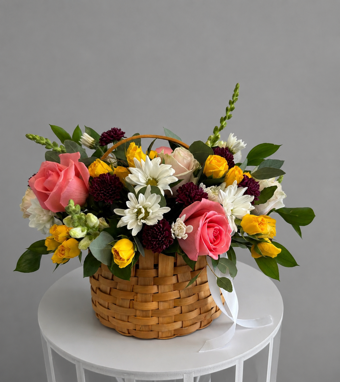 Summer Sunrise Mixed Flower Basket