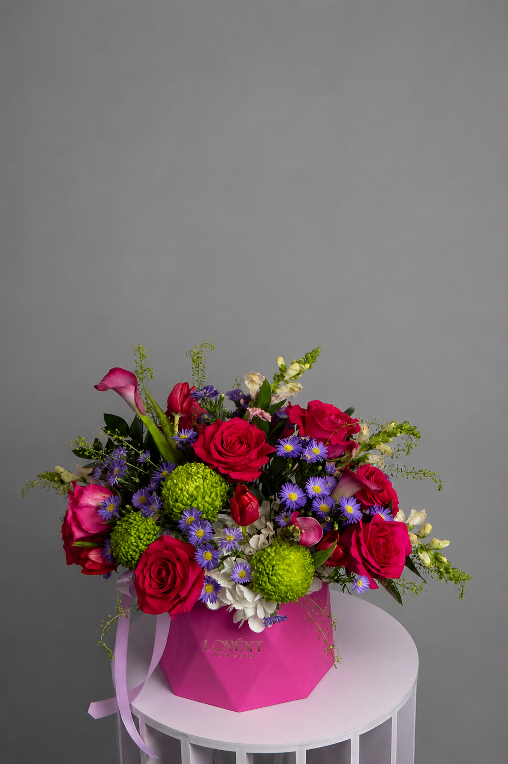 Hexagonal Bloom Mixed Flower Box